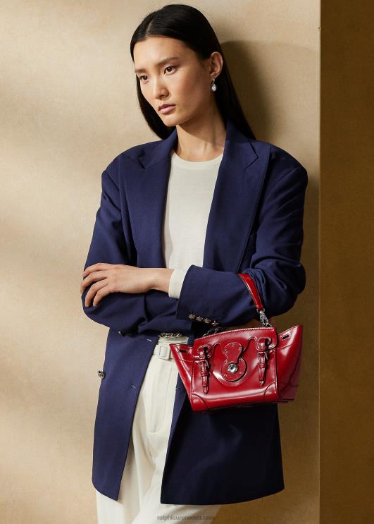 Ralph Lauren naised vasikanahk pehme rikkis 18 PR0V5328 sügav punane