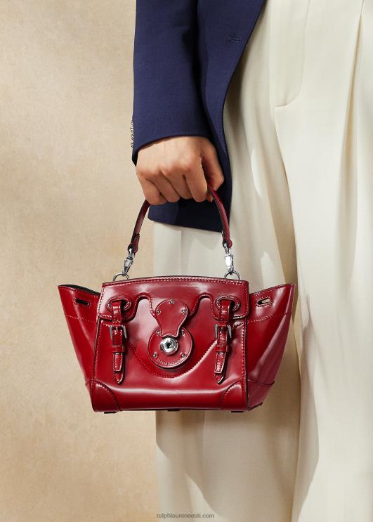 Ralph Lauren naised vasikanahk pehme rikkis 18 PR0V5328 sügav punane