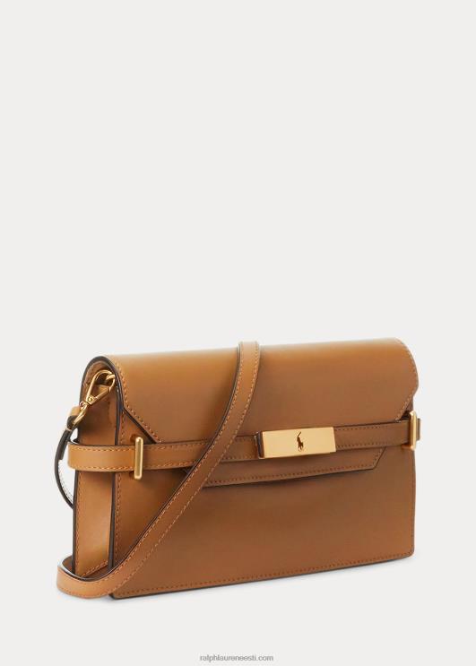 Ralph Lauren naised polo id nahast ristkorpuse sidur PR0V5183 tan