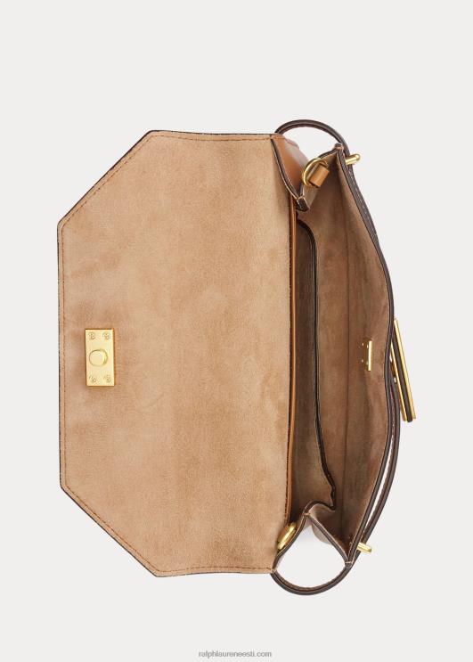 Ralph Lauren naised polo id nahast ristkorpuse sidur PR0V5183 tan