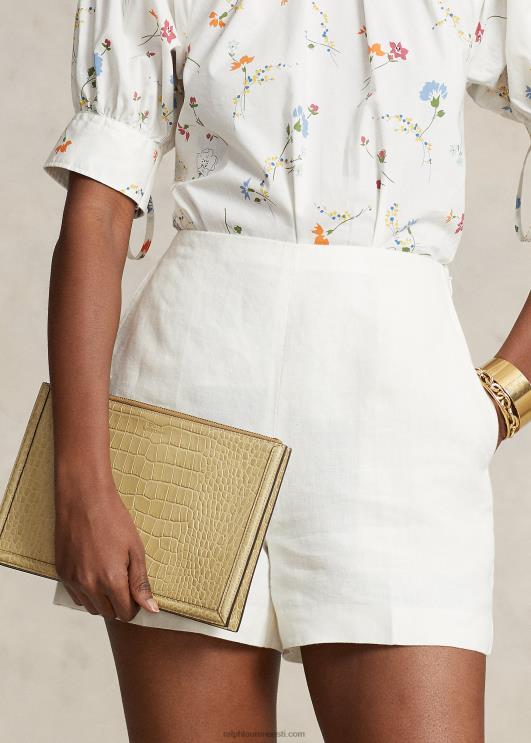 Ralph Lauren naised reljeefne nahast ümbriku sidur PR0V5238 liiv