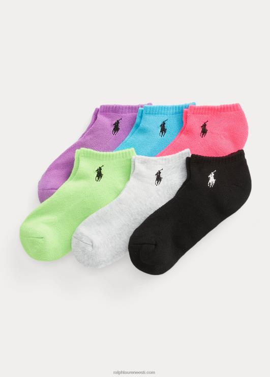 Ralph Lauren naised polsterdatud pahkluu sokk 6-pakk PR0V5490 mitu