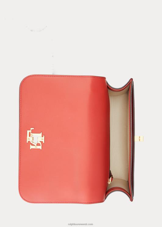 Ralph Lauren naised nahast keskmine sophee kott PR0V5379 punane päikesekivi
