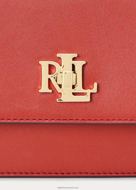 Ralph Lauren naised nahast keskmine sophee kott PR0V5379 punane päikesekivi
