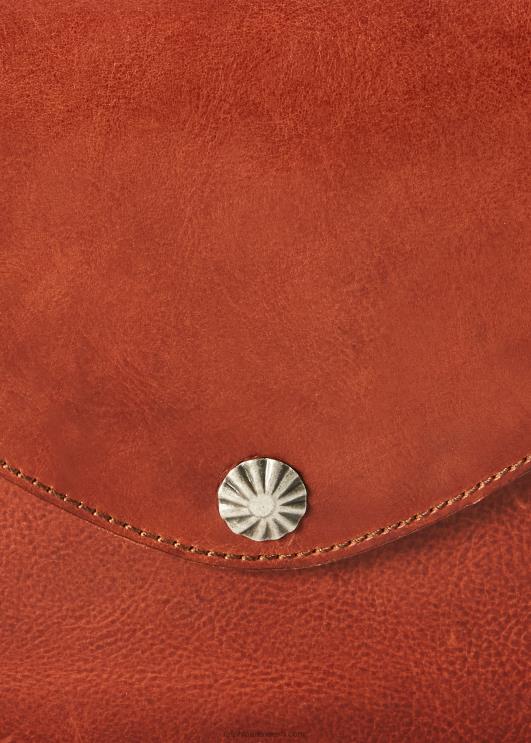 Ralph Lauren naised napsatud nahast kott PR0V5153 tumepruun