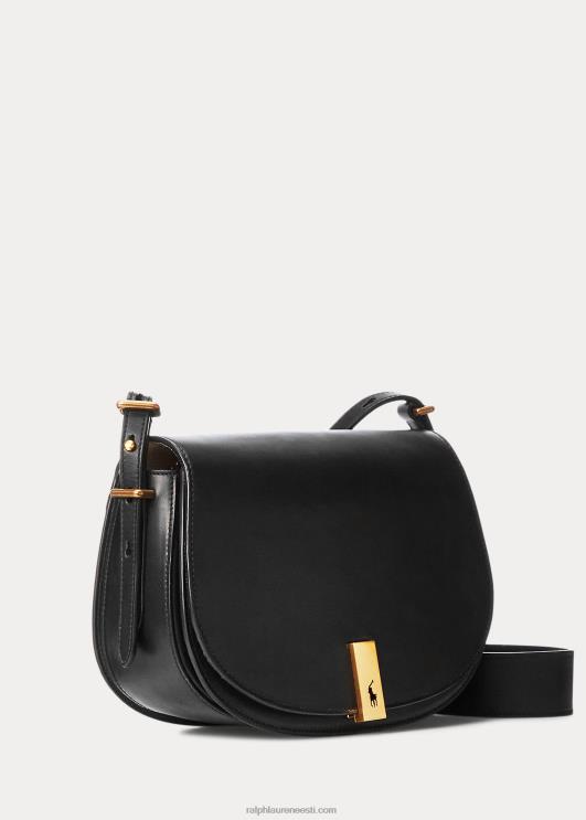 Ralph Lauren naised polo id vasikanahast sadulakott PR0V5164 must