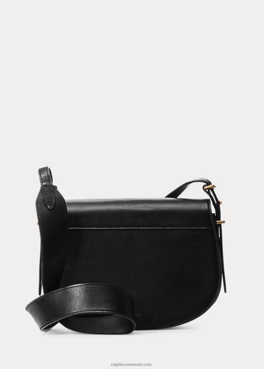 Ralph Lauren naised polo id vasikanahast sadulakott PR0V5164 must