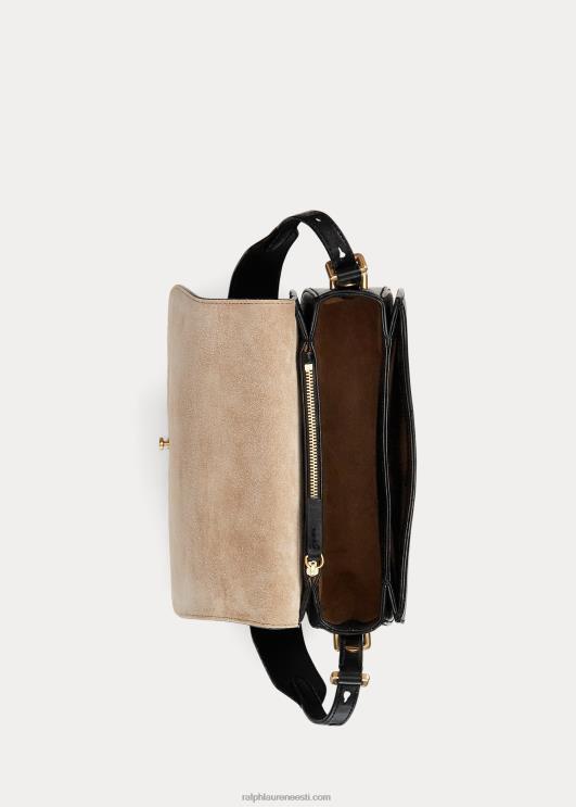 Ralph Lauren naised polo id vasikanahast sadulakott PR0V5164 must