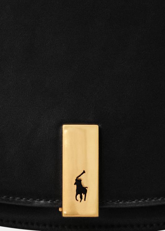 Ralph Lauren naised polo id vasikanahast sadulakott PR0V5164 must