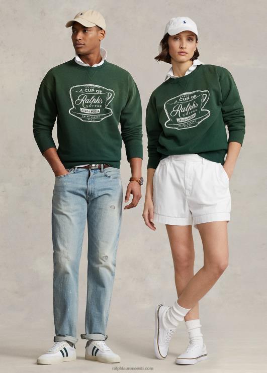 Ralph Lauren unisex Crewneck dressipluus PR0V449 roheline