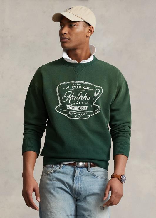 Ralph Lauren unisex Crewneck dressipluus PR0V449 roheline
