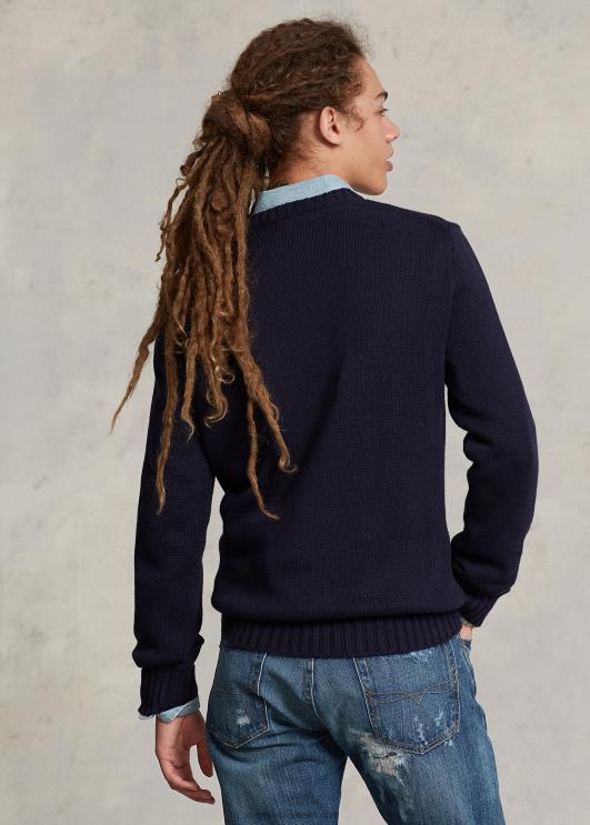 Ralph Lauren unisex ikooniline lipuga kampsun PR0V3428 merevägi