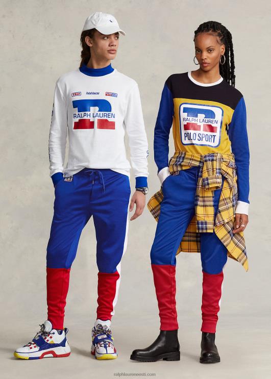 Ralph Lauren unisex polo sport fliisist jooksupüksid PR0V3418 safiir täht multi