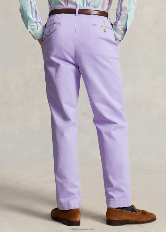 Ralph Lauren unisex whitman lõdvestunud istuvusega plisseeritud chino püksid PR0V88 taeva lavendel