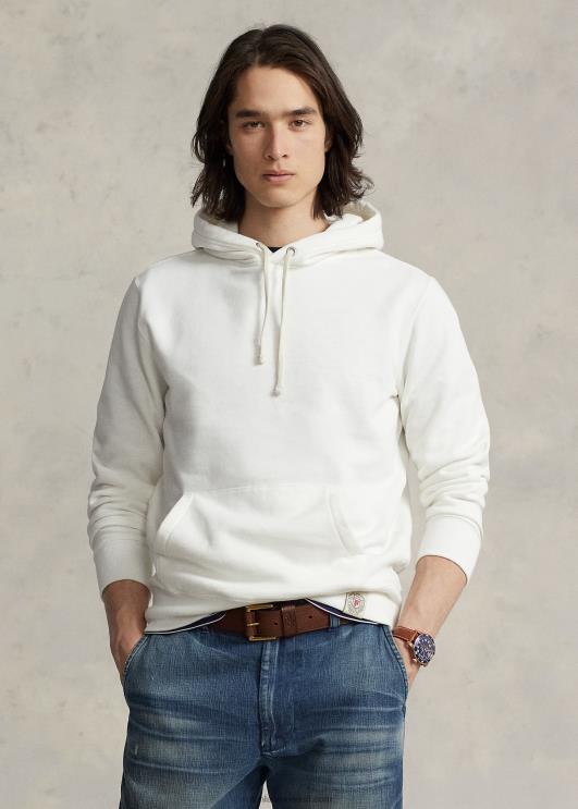 Ralph Lauren unisex fliisist kapuuts PR0V3407 tekipesu valge