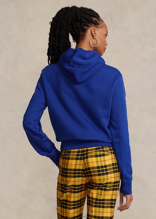 Ralph Lauren unisex polo sport fliisist kapuuts PR0V3423 safiirist täht