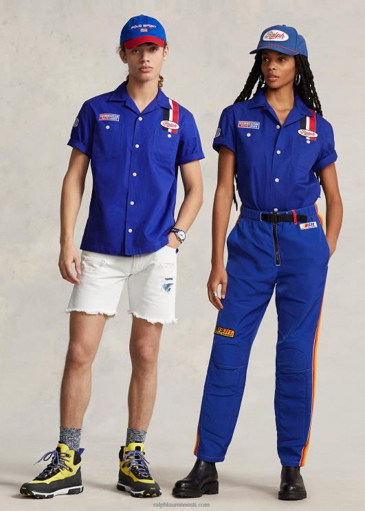 Ralph Lauren unisex klassikaline sobiv polo sport graafiline särk PR0V793 kuninglik pärand