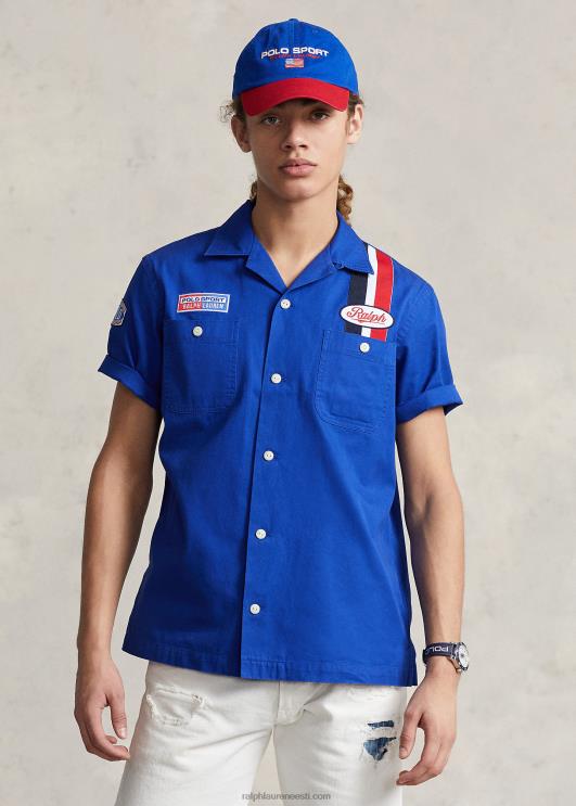 Ralph Lauren unisex klassikaline sobiv polo sport graafiline särk PR0V793 kuninglik pärand