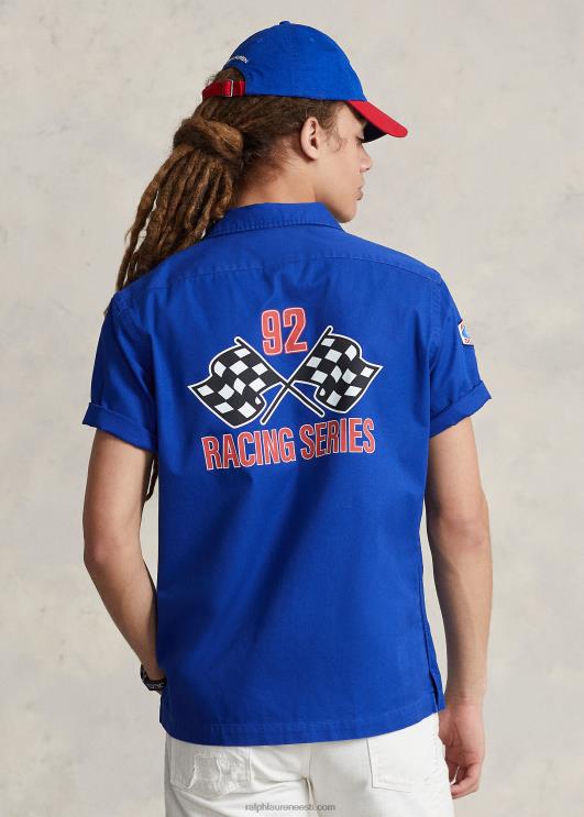 Ralph Lauren unisex klassikaline sobiv polo sport graafiline särk PR0V793 kuninglik pärand