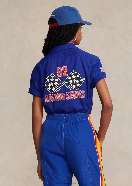 Ralph Lauren unisex klassikaline sobiv polo sport graafiline särk PR0V793 kuninglik pärand