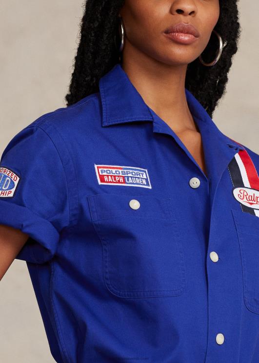 Ralph Lauren unisex klassikaline sobiv polo sport graafiline särk PR0V793 kuninglik pärand