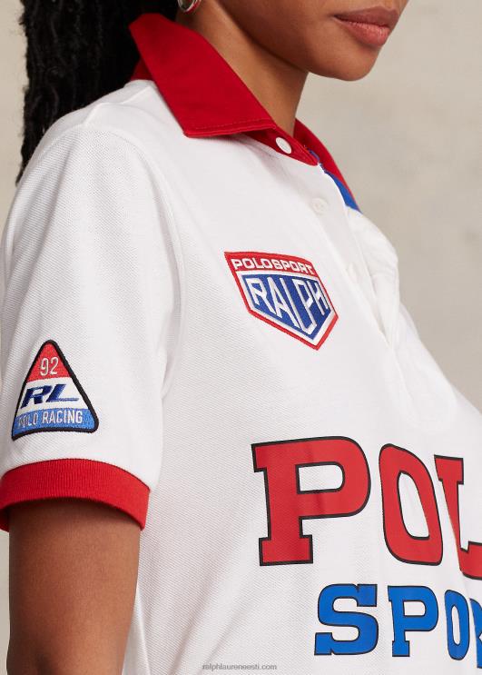 Ralph Lauren unisex klassikaline sobiv polo sportvõrgust ragbi särk PR0V971 klassikaline oxfordi valge