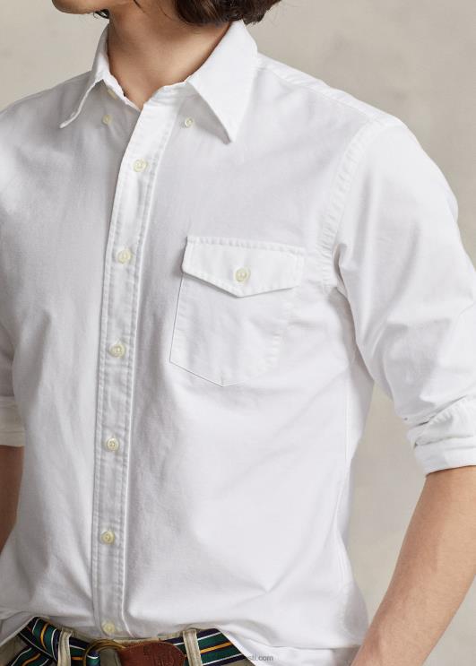 Ralph Lauren unisex kohandatud oksfordi särk PR0V934 valge