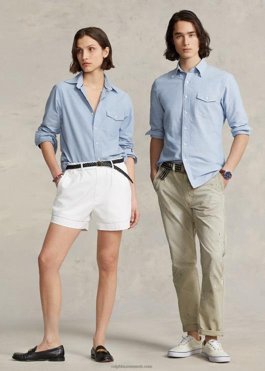 Ralph Lauren unisex kohandatud oksfordi särk PR0V935 sinine