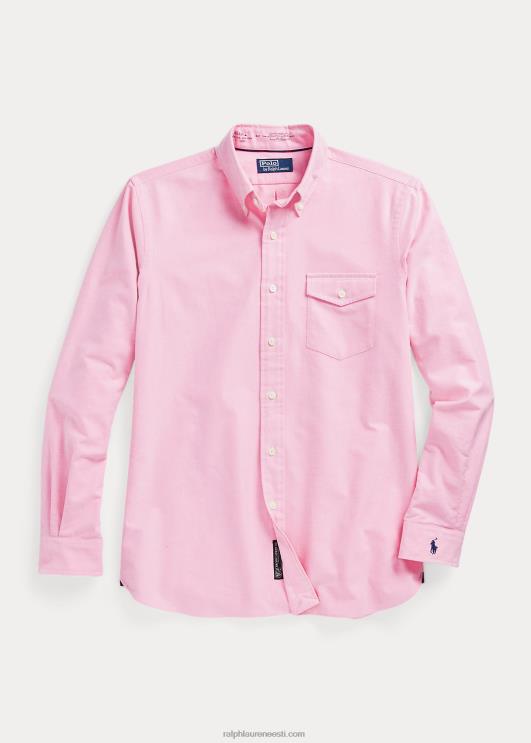 Ralph Lauren unisex kohandatud oksfordi särk PR0V936 uus roos