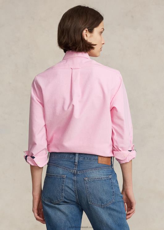 Ralph Lauren unisex kohandatud oksfordi särk PR0V936 uus roos