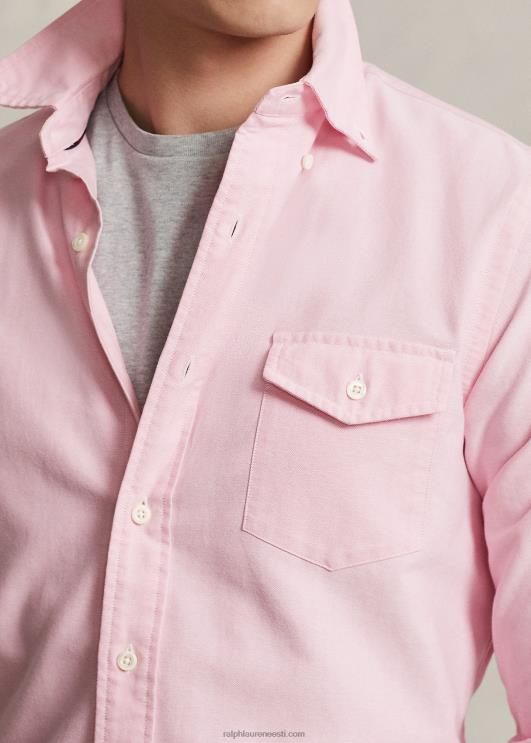 Ralph Lauren unisex kohandatud oksfordi särk PR0V936 uus roos