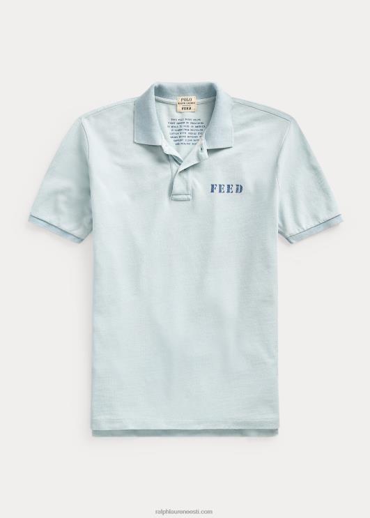 Ralph Lauren unisex polo x feed polosärk PR0V1143 kerge indigo