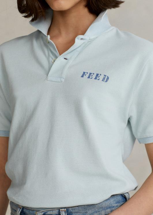 Ralph Lauren unisex polo x feed polosärk PR0V1143 kerge indigo