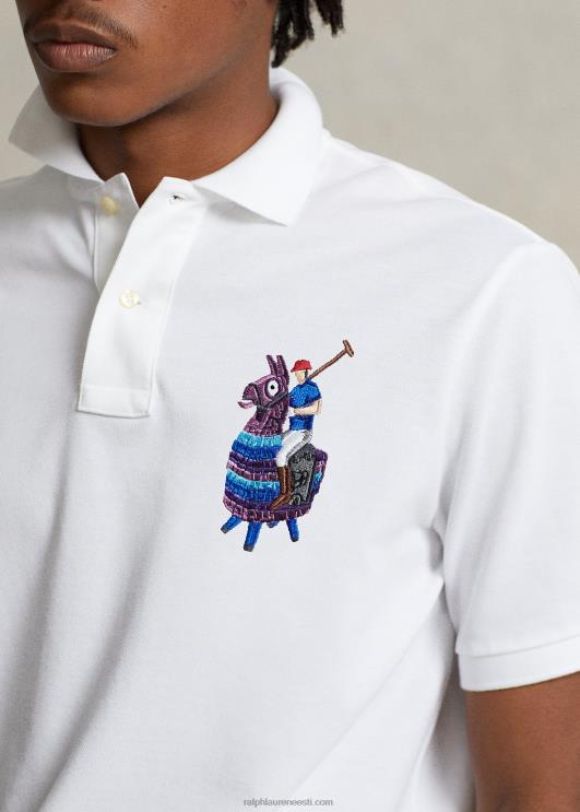 unisex polo ralph lauren x fortnite polosärk PR0V1221 valge