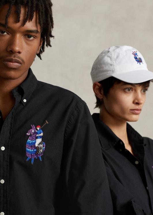 unisex polo ralph lauren x fortnite särk PR0V1072 must