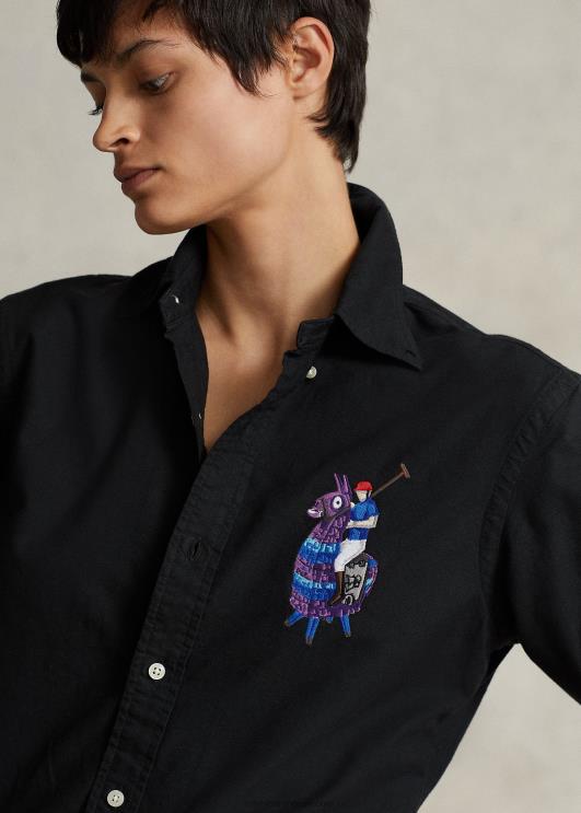 unisex polo ralph lauren x fortnite särk PR0V1072 must