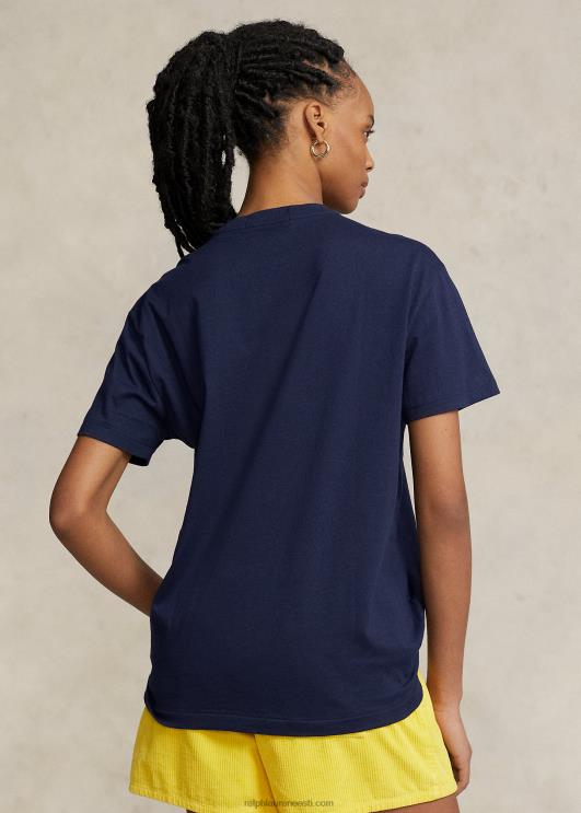 Ralph Lauren unisex klassikaline polo sport trikoo T-särk PR0V3413 kruiisilaevastik