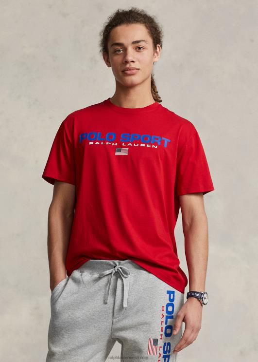 Ralph Lauren unisex klassikaline polo sport trikoo T-särk PR0V3414 Rl 2000 punane