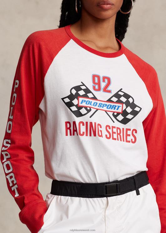 Ralph Lauren unisex kohandatud slim fit polo sport T-särk PR0V652 rl 2000 punane multi