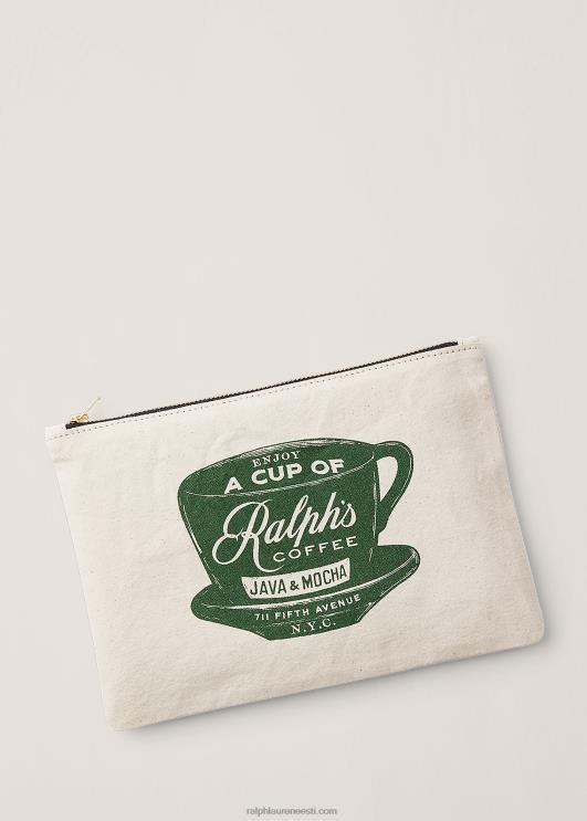 Ralph Lauren unisex kohvi lukuga kott PR0V2711 valge/roheline multi