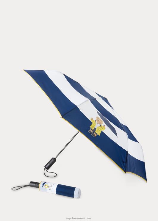 Ralph Lauren unisex vihmamantel polo karu kokkupandav vihmavari PR0V2696 valge ja merevägi